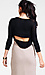 Long Sleeve Top With Open Back Thumb 3