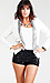 Metallic Lapel Blazer Thumb 1