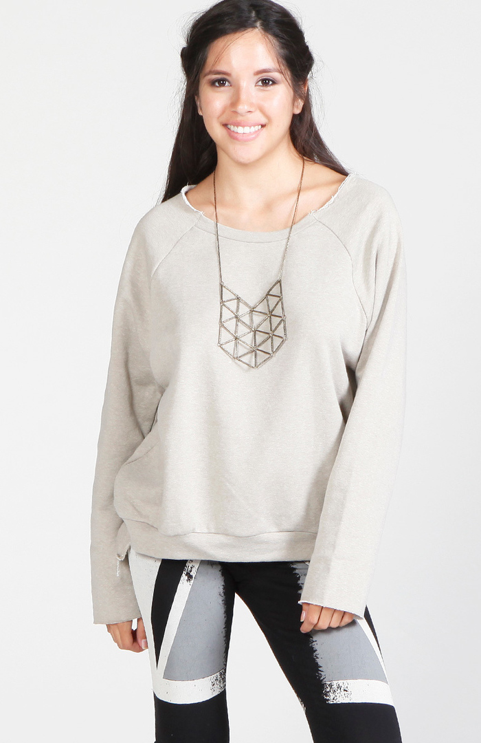 shredded sweatshirt