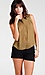 Sleeveless Spike and Star Collar Top Thumb 1