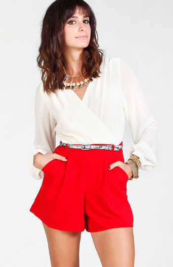 Color Block Romper Slide 1