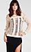 Metallic Open Knit Sweater Thumb 1