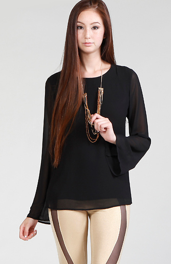 Open Back Blouse Slide 1