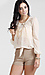 Sheer Blouse With Lace Collar Thumb 1