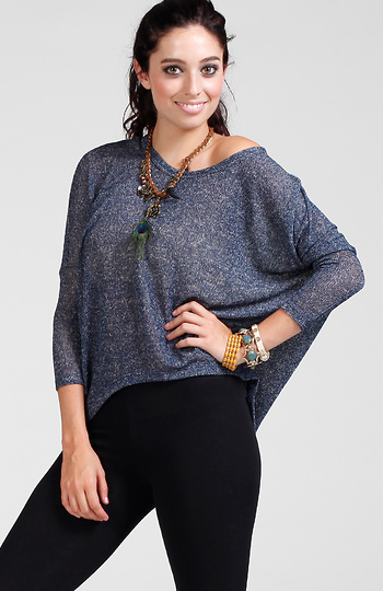 High Low Knit Sweater Slide 1
