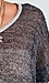Open Knit Sweater with Contrast Sleeve Thumb 4