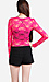 Long Sleeve Lace Top Thumb 3