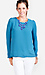 Key Hole Back Long Sleeve Top Thumb 1