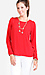 Key Hole Back Long Sleeve Top Thumb 1