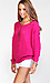 Cut Out Shoulder Knit Sweater Thumb 2