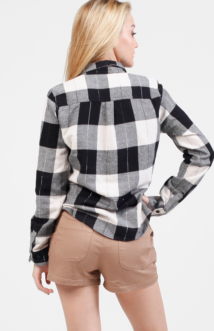 flannel with white shirt
