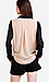 Sheer Color Block Blouse Thumb 3