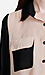 Sheer Color Block Blouse Thumb 4