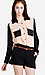 Sheer Color Block Blouse Thumb 1