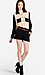 Sheer Color Block Blouse Thumb 5