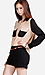 Sheer Color Block Blouse Thumb 2