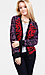 Color Contrast Animal Print Cardigan Thumb 1