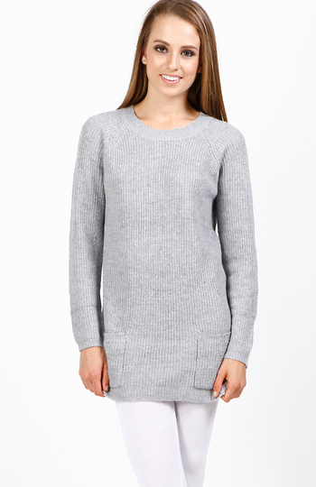 Cashmere Blend Patch Pocket Sweater Slide 1