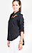 Metal Tip Collar Top With Open Decolletage Thumb 2