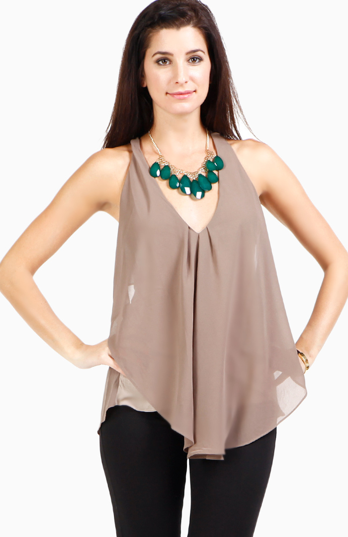Ruffle And Pleat Top