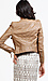 Double Collar Faux Leather Jacket Thumb 3