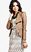 Double Collar Faux Leather Jacket Thumb 2