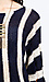 Striped Loose Knit High Low Sweater Thumb 4
