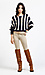 Striped Loose Knit High Low Sweater Thumb 5