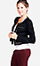 Collar Chain Leopard Trim Jacket Thumb 2
