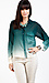 Ombre Spike Sleeve Top Thumb 1