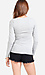 Basic Long Sleeve V-Neck Tee Thumb 3
