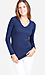 Basic Long Sleeve V-Neck Tee Thumb 1