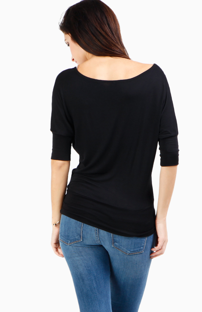 Dolman Top in Black DAILYLOOK