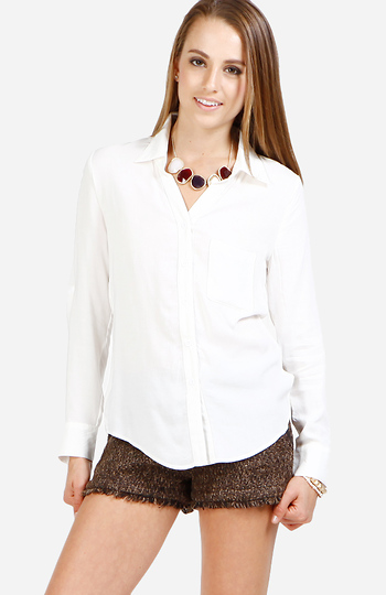Casual Chic Button Down Top Slide 1