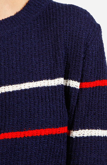 Sailor Striped Sweater in Navy | DAILYLOOK