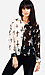 Inverse Cross Print Blouse Thumb 1