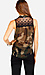 Camo Lace Shoulder Top Thumb 3