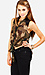 Camo Lace Shoulder Top Thumb 2