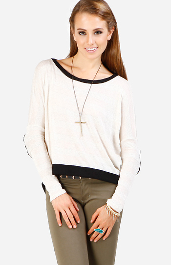 Skull Elbow Patch Top Slide 1