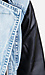 Faux Leather Denim Jacket Thumb 4