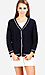 Preppy Trim Cardigan Thumb 1