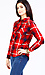 Shoulder Studded Plaid Shirt Thumb 2