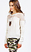 Caged Shoulder Knitted Sweater Thumb 2