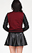 Leatherette Sleeve Varsity Jacket Thumb 3