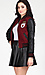 Leatherette Sleeve Varsity Jacket Thumb 2