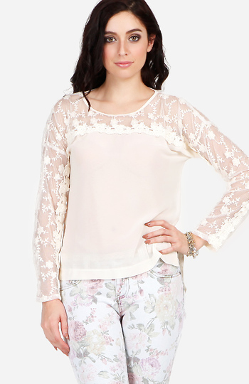 Lace Insert Top Slide 1
