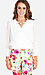Faux Wrap Open Back Blouse Thumb 1