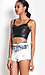 Faux Leather Crop Top Thumb 2
