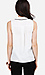 Black Piping Sleeveless Top Thumb 3