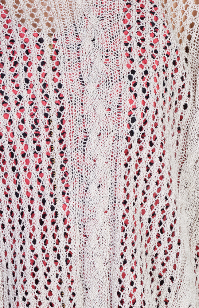 Open Knit Top in Beige | DAILYLOOK